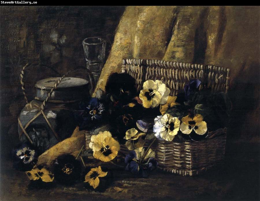 Hirst, Claude Raguet Basket of Pansies